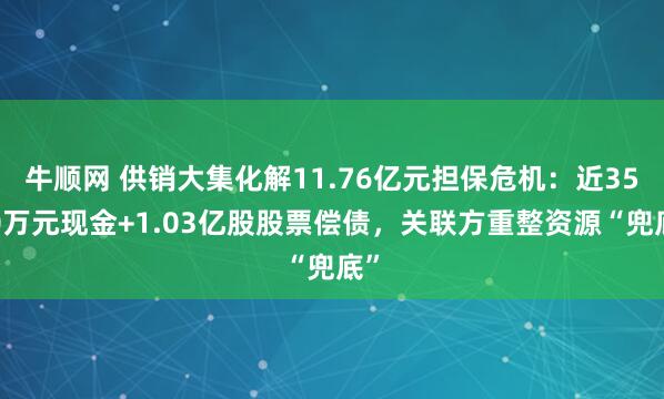 牛顺网 供销大集化解11.76亿元担保危机:近3500万元现金+1.03亿股股票偿债,关联方重整资源“兜底”